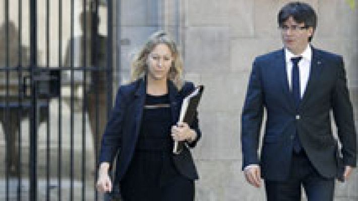 Telediario 1 - La Generalitat de Cataluña solicitará a Rajoy por carta negociar las condiciones del referéndum