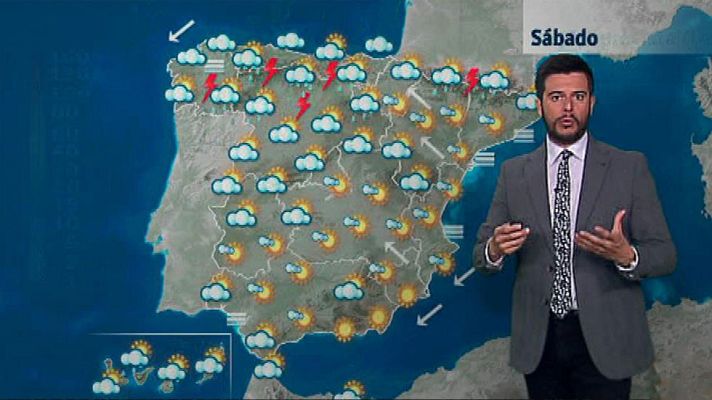 El tiempo - Temperaturas muy altas en el interior y fuertes tormentas en noroeste