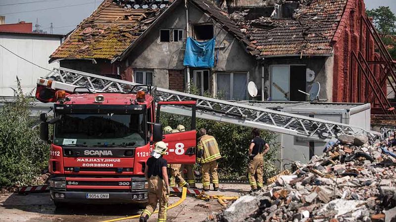 Cuatro muertos, entre ellos un bebé, en un incendio de edificio en Bilbao