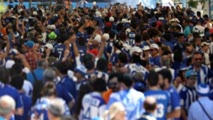 Telediario 1 - 25.000 hinchas del Alavés toman Madrid