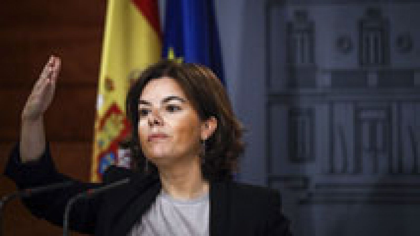 Sin programa: Sáenz de Santamaría insiste a Puigdemont: 'el referéndum independentista es innegociable' | RTVE Play