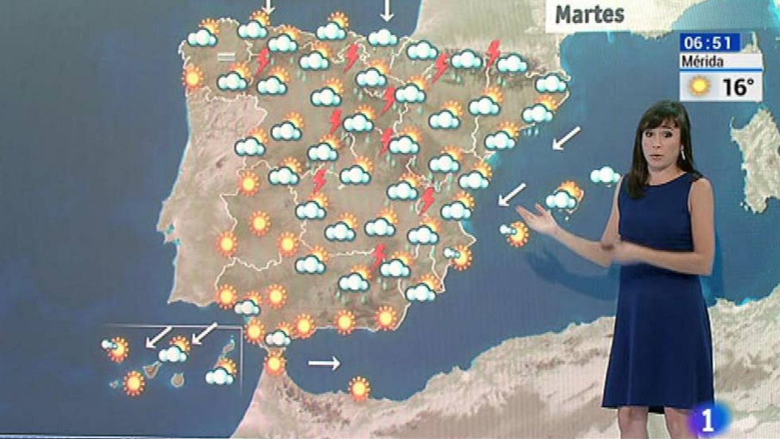 Tormentas generalizadas con incremento de temperaturas - El tiempo | Ver