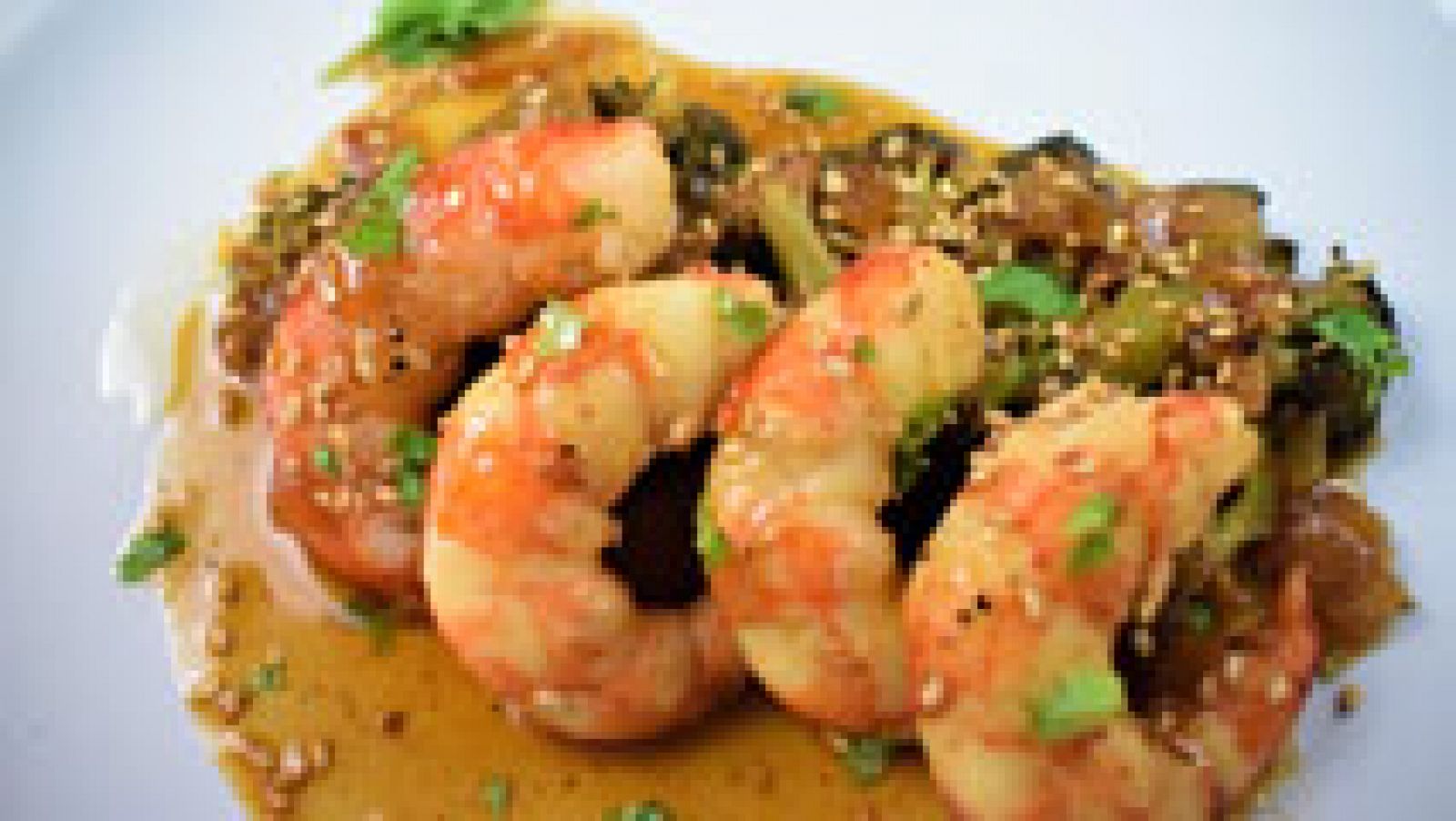 #BloggerMC5 - Gambas con brócoli estilo sriracha