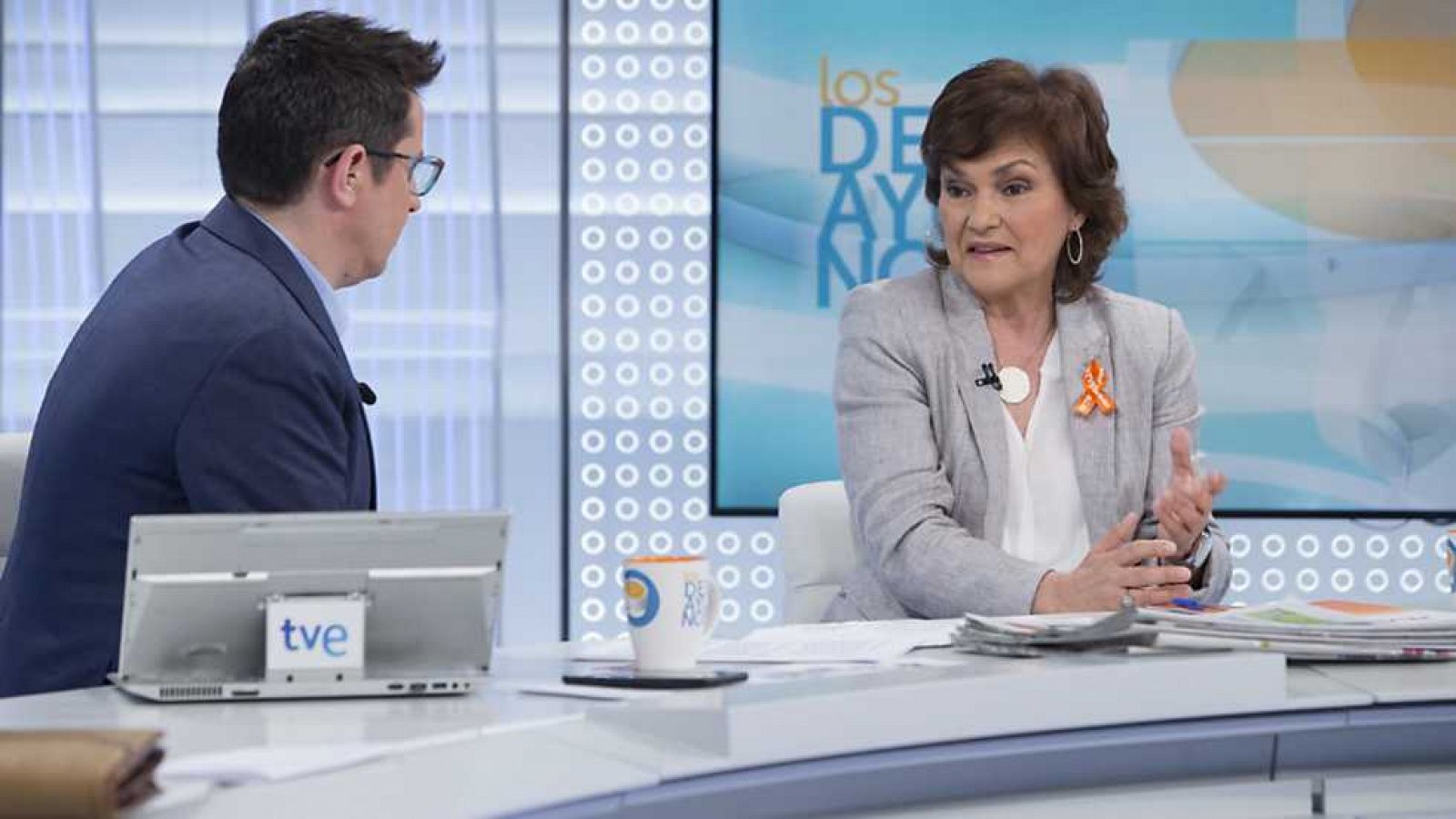 Los desayunos de TVE - Carmen Calvo, exministra de Cultura