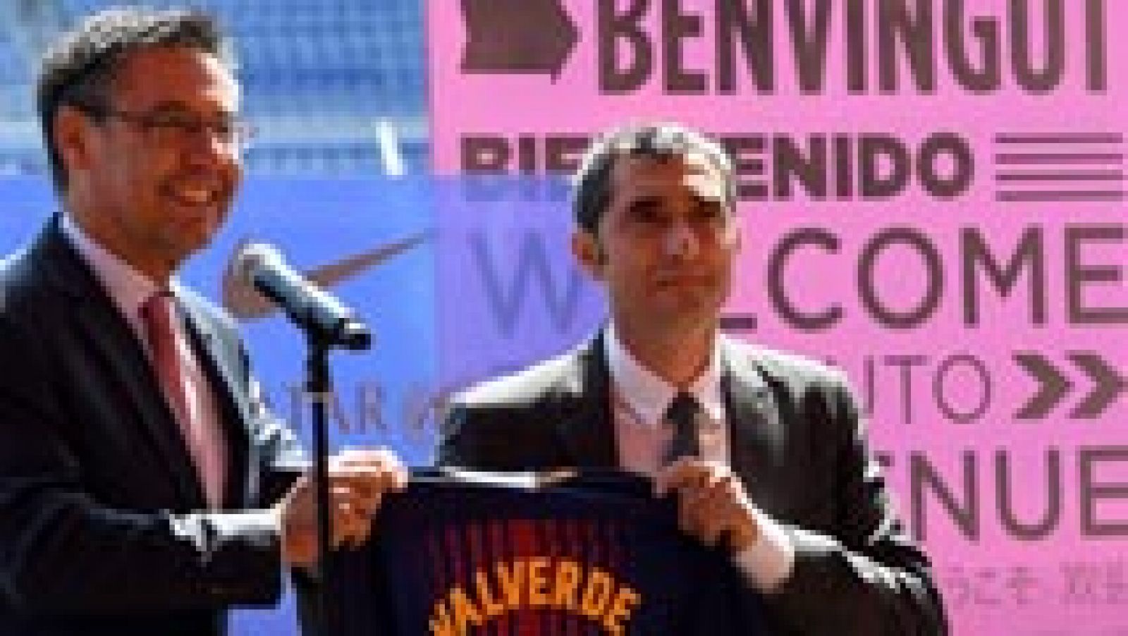 Telediario 1: Ernesto Valverde: "Mi idea es dar una vuelta más al 'sello Barça'" | RTVE Play