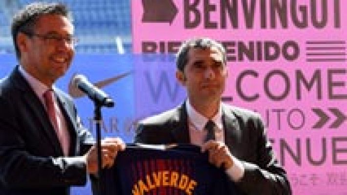 Telediario 1 - Ernesto Valverde: "Mi idea es dar una vuelta más al 'sello Barça'"