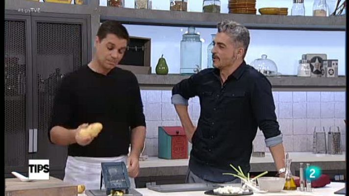RTVE Cocina - El reto: patatas paja con bacalao