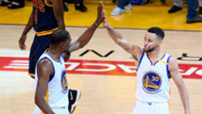 Telediario 1 - Durant y Curry pueden con James e Irving