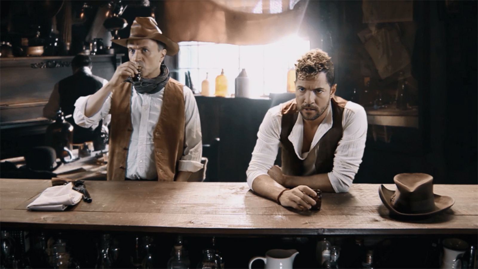 David Bisbal, un vaquero, en el sketch de 'El Acabose' con José Mota