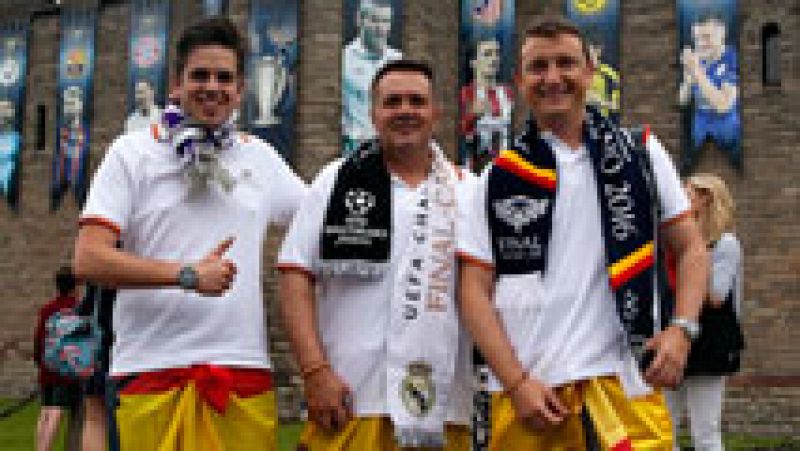 Los madridistas parten a Cardiff con la ilusión de volver con la 'Duocécima'