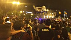 La afición madridista vuelve a reunirse ante la Cibeles