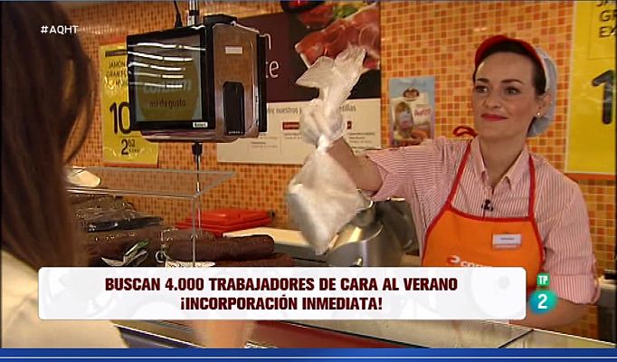 Aquí hay trabajo - 4.000 empleos en cadena de supermercados
