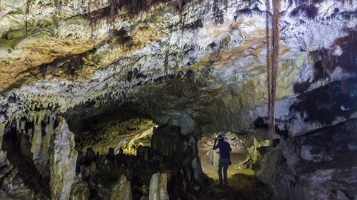Telediario 1 - Una cueva de 100 metros y un sendero botánico completan la visita a Atapuerca