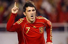 Primer gol de Villa