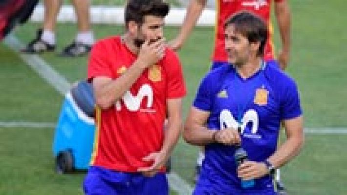 Telediario 1 - Lopetegui: "Siempre ha habido un buen ambiente"