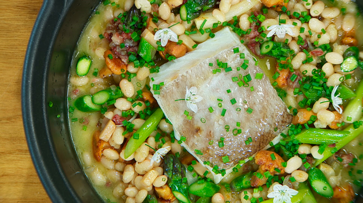 RTVE Cocina - Bacalao confitado con alubias