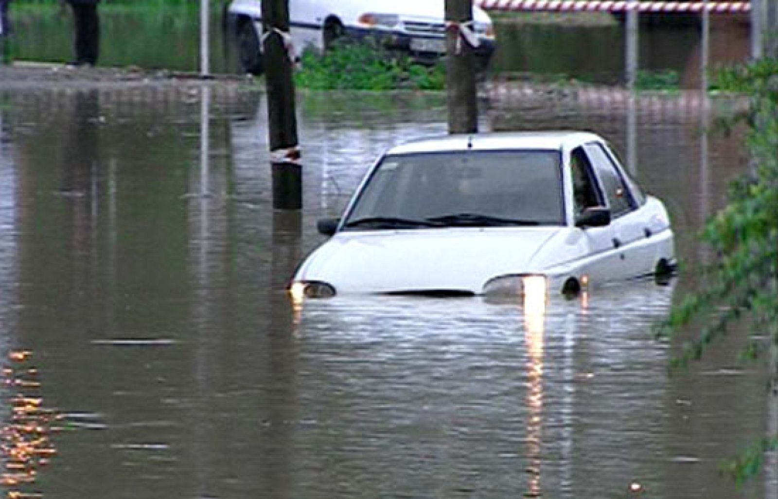 Se desbordan los ríos Urumea y Bidasoa en Guipúzcoa