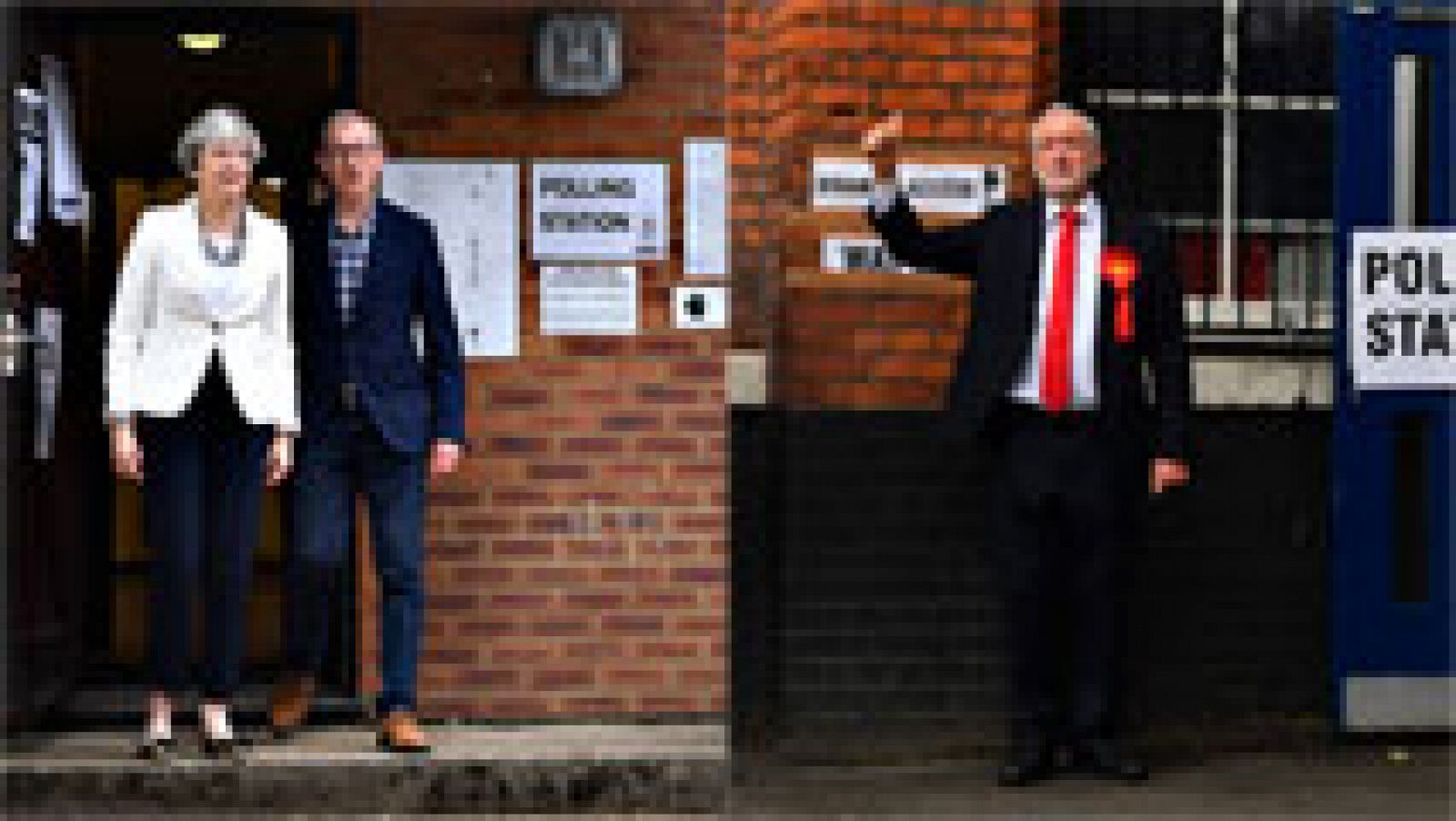 Los británicos eligen entre reforzar a Theresa May o dar la alternativa a Jeremy Corbyn