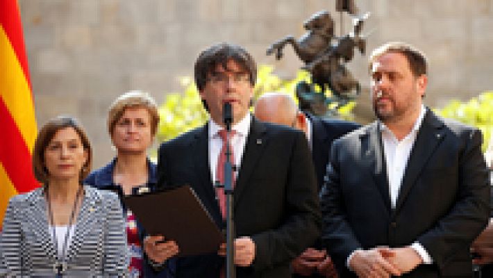 Puigdemont anuncia el referéndum catalán para el domingo 1 de octubre