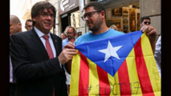 Telediario 1 - Puigdemont anuncia el referéndum independentista unilateral para el 1 de octubre