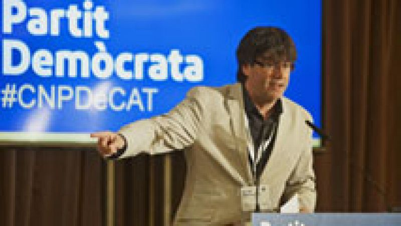 Llamamiento de Puigdemont y Artur Mas a la participación en el referéndum por la independencia