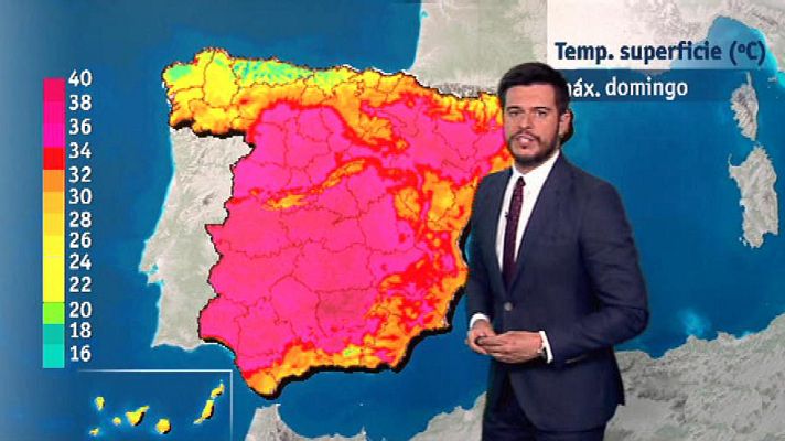 El tiempo - Las temperaturas serán hoy muy altas en el interior