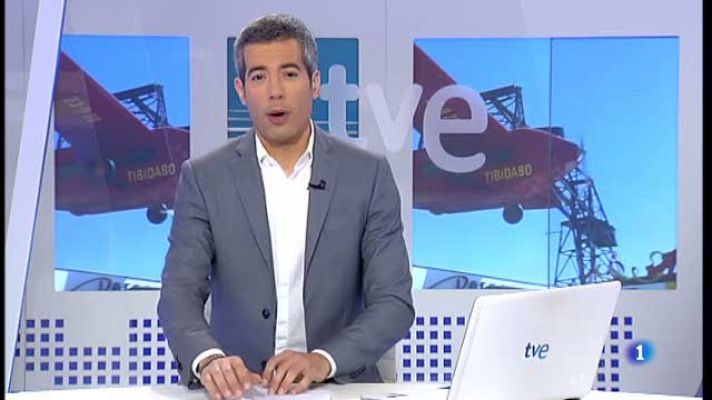 L'Informatiu - L'avió del parc d'atraccions del Tibidabo torna a "volar"