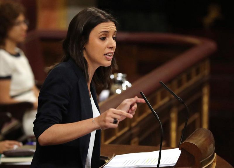 Irene Montero: "La corrupción tiene sede: Génova, 13"