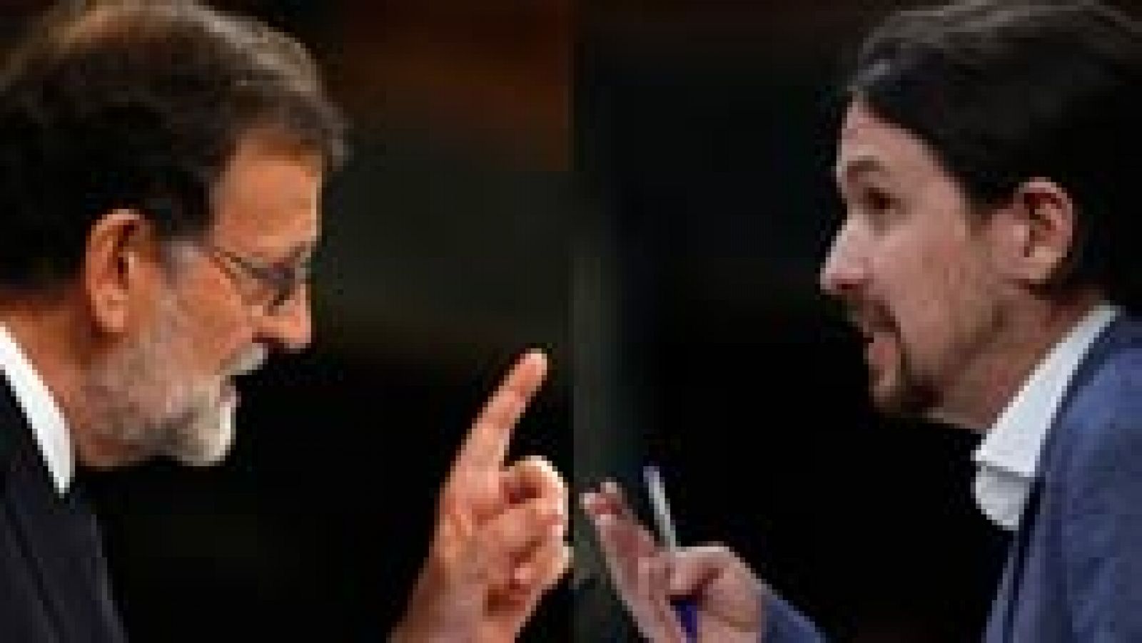 Telediario 1: Los cara a cara entre Rajoy e Iglesias han marcado la primera jornada del debate de la moción de censura | RTVE Play