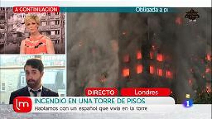 Un español residía en el edificio incendiado en Londres