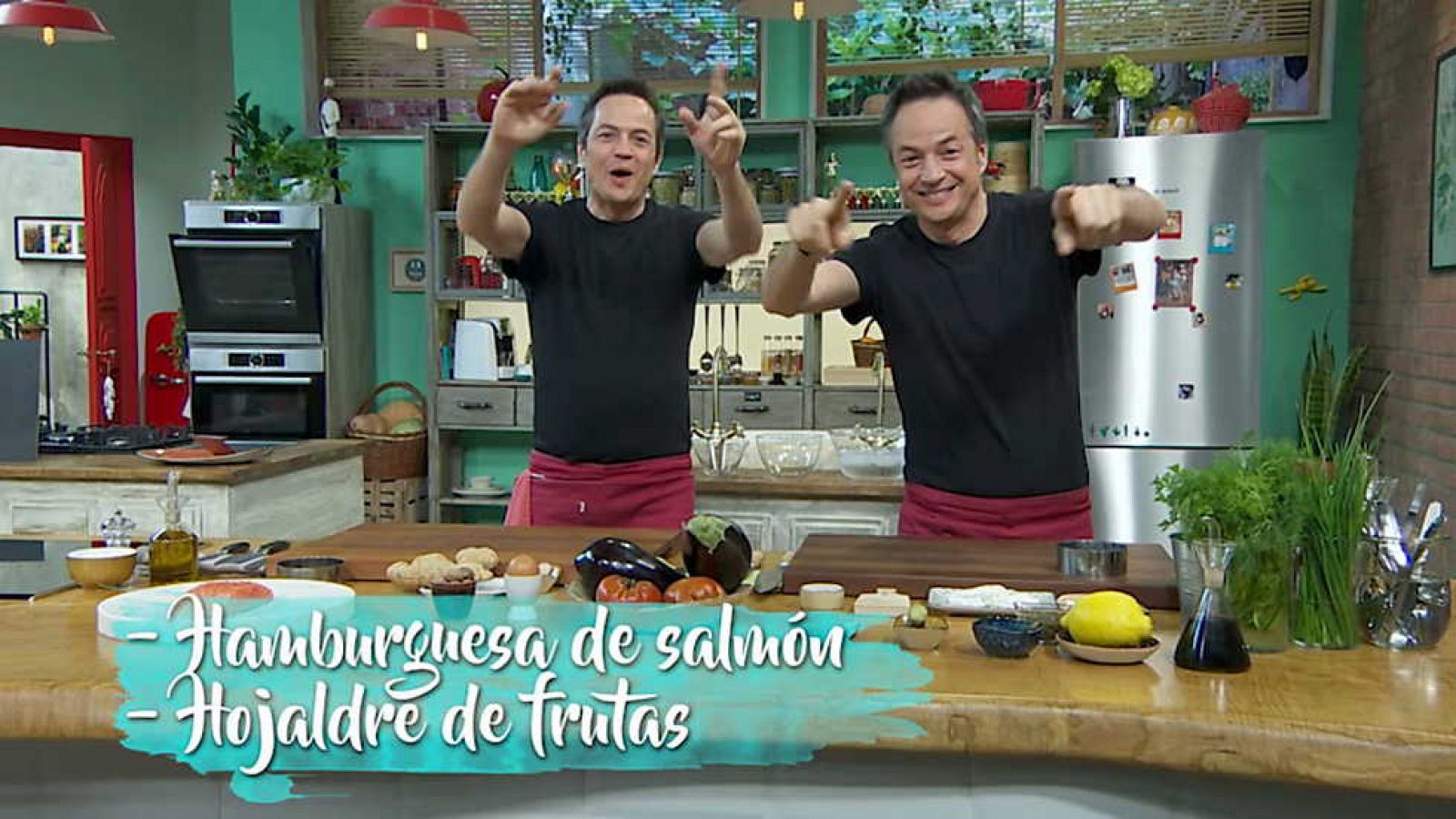 Torres en la cocina - Hamburguesa de salmón y hojaldre de frutas