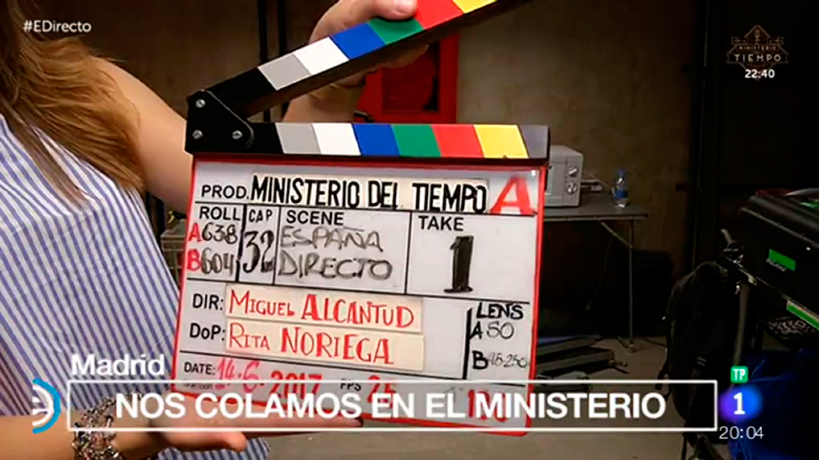 España Directo - Un día de rodaje en el 'Ministerio del Tiempo'