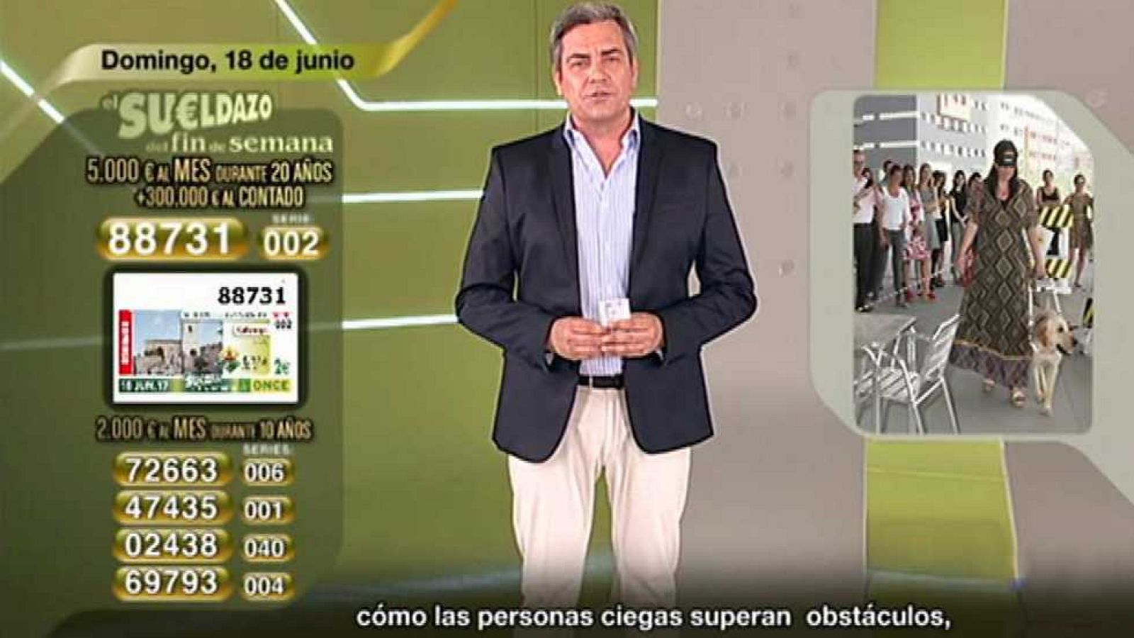 Sorteo ONCE - 18/06/17 - ver ahora