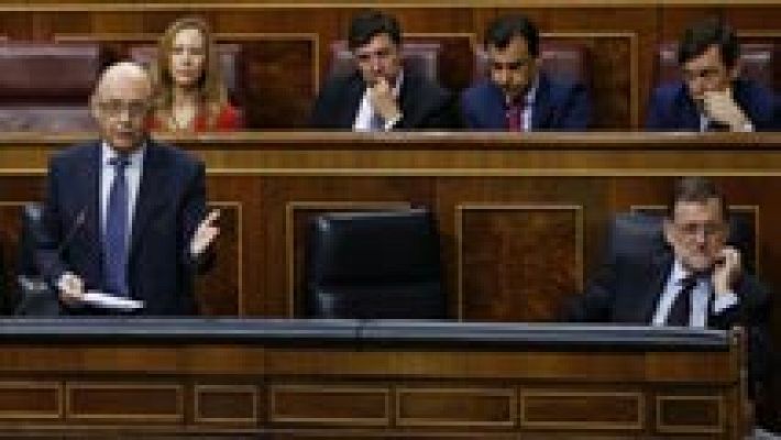 Telediario 1 - Montoro propone prohibir por ley las amnistías fiscales