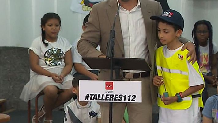 Telediario 1 - Youssef, un niño de 8 años, el ejemplo de cómo llamar al 112 salva vidas