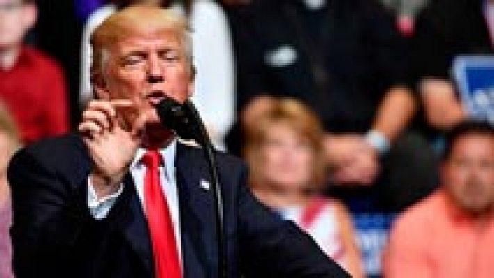 Telediario 1 - Trump propone poner paneles solares en el muro con México