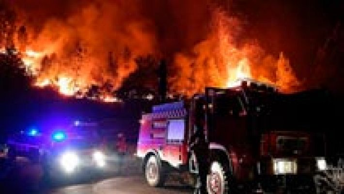 Portugal - Los bomberos controlan el fuego en Góis