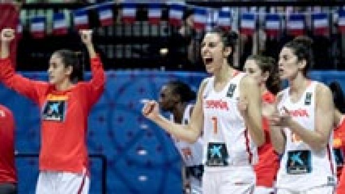 Telediario 1 - España se mete en las semifinales del Eurobasket