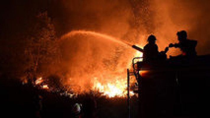 Tempestad de fuego en Portugal