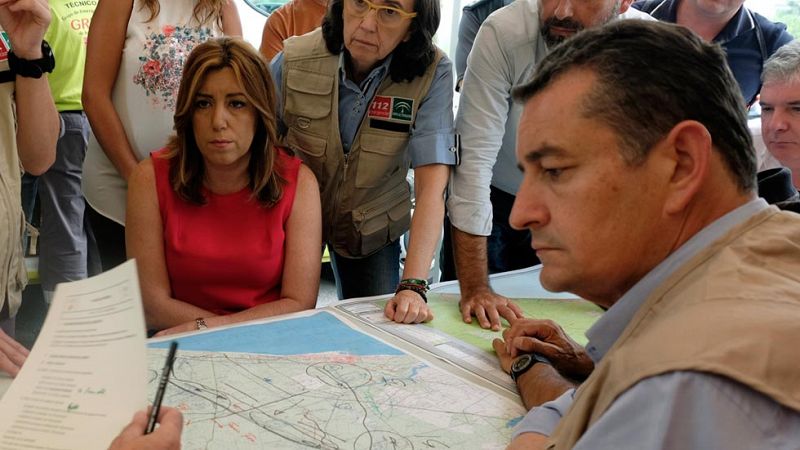 Susana Díaz afirma que no se recalificará ni un solo metro del suelo incendiado en Doñana