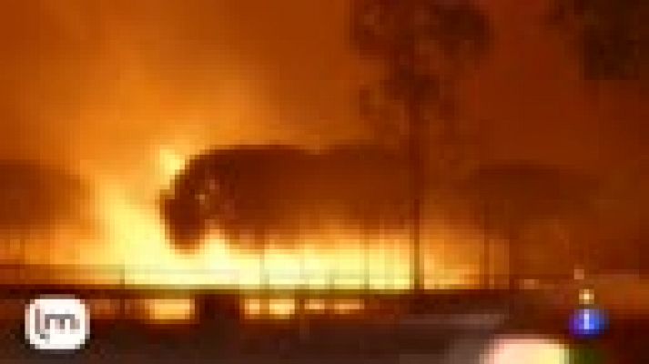 El fuego amenaza Doñana