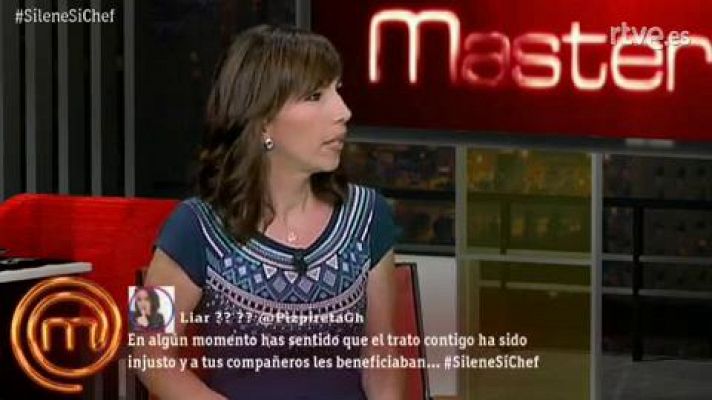 Silene denuncia un "trato injusto" en MasterChef