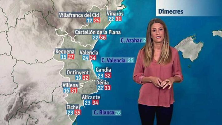 L'informatiu - Comunitat Valenciana - El tiempo en la Comunidad Valenciana - 27/06/17