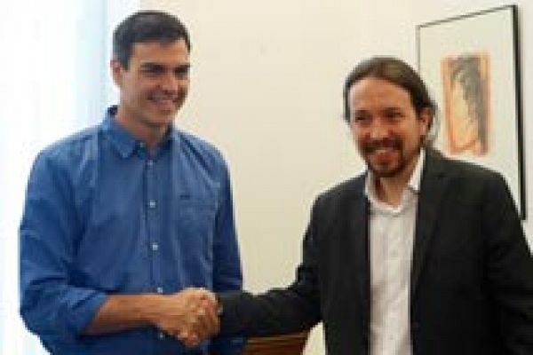 Sánchez e Iglesias crearán equipos de trabajo para abordar una "política alternativa" al PP
