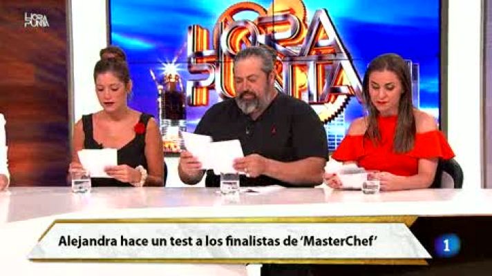 Hora punta - Hora Punta - ¿Qué hay entre Jorge y Miri? Alejandra hace un test a los semifinalistas de Master Chef 5