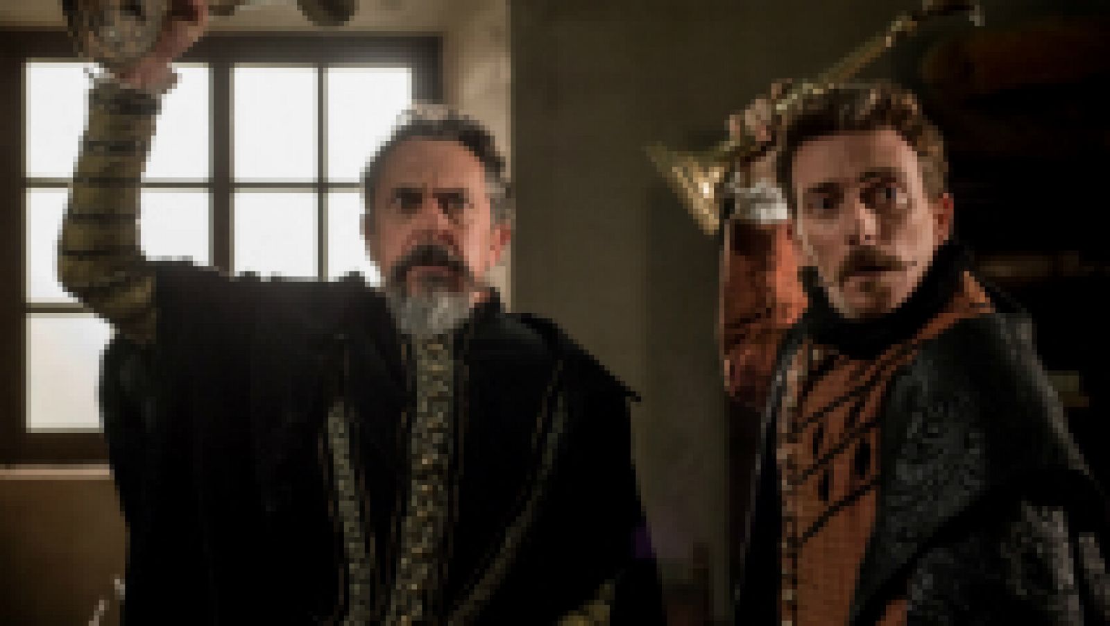 El Ministerio del Tiempo - Amelia da una lección a Cervantes y a Lope de Vega