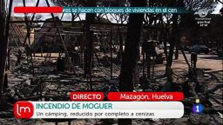 Terribles efectos del incendio de Moguer