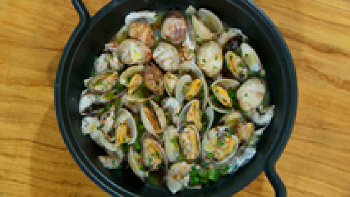 RTVE Cocina - Almejas con cocochas de merluza