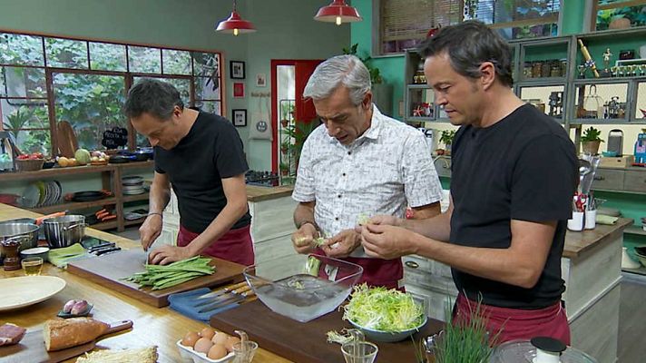 Torres en la cocina - Ensalada de judías y manitas crujientes