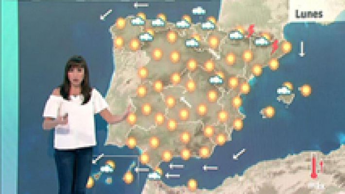 El tiempo - La AEMET prevé para este lunes una subida generalizada de las temperaturas